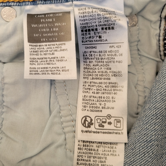 Levi's Premium Women's Ribcage Straight Ankle Jeans Size 24 - Picture 9 of 10